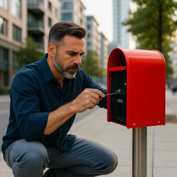 Professional mailbox repair technician in Charlotte